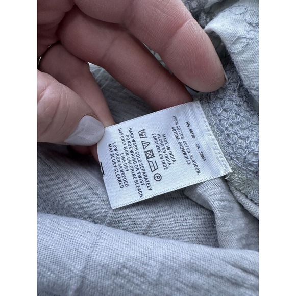 Anthropologie Meadow & Rue XS Women Button Up Shirt Top Crochet Cotton T14 - Picture 9 of 9